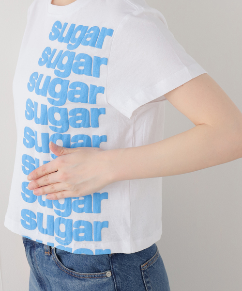 ASHLEY WILLIAMS(アシュリーウィリアムス)の「【Ashley Williams】 WHITE CROPPED T-SHIRT(Tシャツ/カットソー・レディース・ホワイト・X-SMALL)」の4枚目の写真