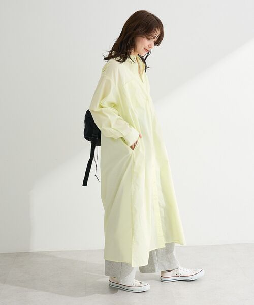 Green Parks(グリーンパークス)の「UVカットシャツワンピース(シャツワンピース・レディース・ピンク系その他/イエロー系その他2/オフホワイト/サックスブルー・FREE)」の9枚目の写真