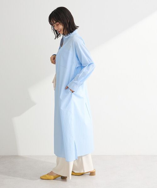 Green Parks(グリーンパークス)の「UVカットシャツワンピース(シャツワンピース・レディース・ピンク系その他/イエロー系その他2/オフホワイト/サックスブルー・FREE)」の22枚目の写真