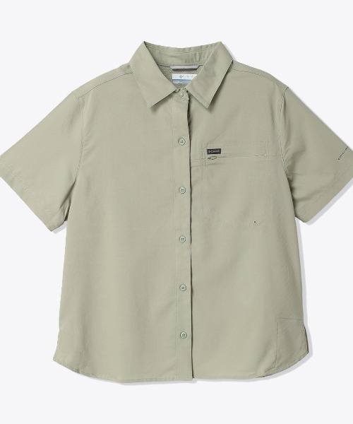 Columbia(コロンビア)の「コロンビア シルバーリッジユーティリティIIショートスリーブシャツ(シャツ/ブラウス・レディース・ホワイト/ブラウン・XL/L/M)」の1枚目の写真