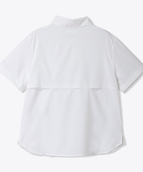 Columbia(コロンビア)の「コロンビア シルバーリッジユーティリティIIショートスリーブシャツ(シャツ/ブラウス・レディース・ホワイト/ブラウン・XL/L/M)」の4枚目の写真