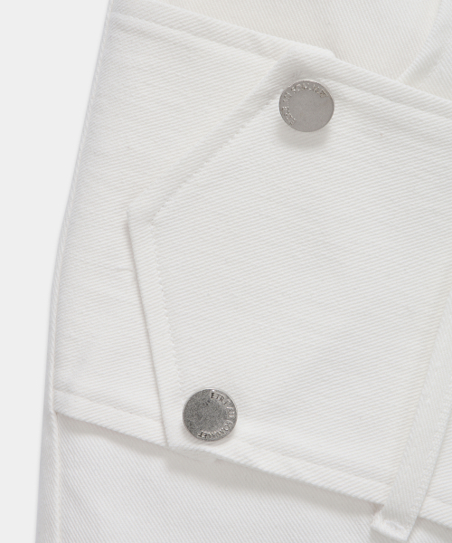 ETRE AU SOMMET(エトレオソメ)の「Front Zipper Belt Detail Mini Skirt (White)(スカート・レディース・ホワイト・FREE)」の7枚目の写真