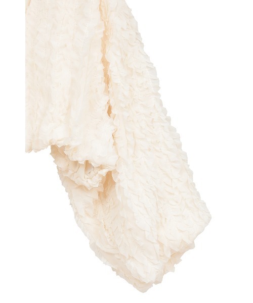CLANE(クラネ)の「TOPSTITCHED FRILL BOLERO(カーディガン/ボレロ・レディース・ブラック/アイボリー・F)」の10枚目の写真