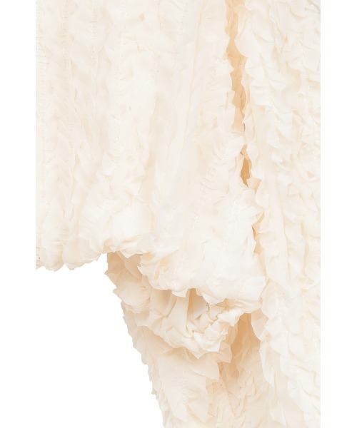 CLANE(クラネ)の「TOPSTITCHED FRILL BOLERO(カーディガン/ボレロ・レディース・ブラック/アイボリー・F)」の11枚目の写真