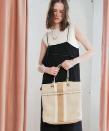 YECCA VECCA（イェッカヴェッカ）の「2wayライントートバッグ（トートバッグ）」