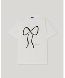 Ribbon Drawing T-shirt [Ivory]