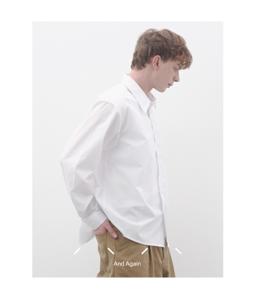 And Again（アンドアゲイン）の「コンフォートシルキーシャツ (ホワイト)（シャツ/ブラウス・メンズ・その他・MEDIUM/LARGE）」の6枚目の写真