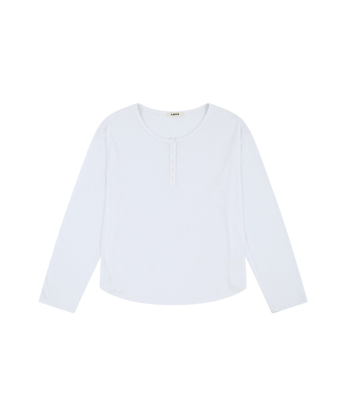 LAZYZ(レイジジ)の「クールライトヘンリーネックロングスリーブTシャツ(4色展開)(Tシャツ/カットソー・メンズ・ブラック/ホワイト/PINK/ライトグレー・FREE)」の10枚目の写真