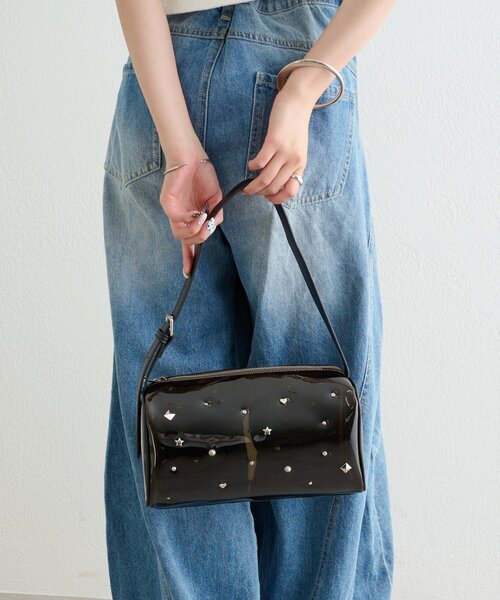 mystic(ミスティック)の「スタッズビジューBAG(ショルダーバッグ・レディース・オフホワイト/ブラック・ONE SIZE)」の6枚目の写真