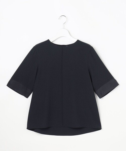 J.PRESS（ジェイプレス）の「【セットアップ対応】Light ジョーゼット プルオーバー ブラウス（シャツ/ブラウス・レディース・ネイビー系/ブラック系/ベージュ系・T15/T13）」の12枚目の写真