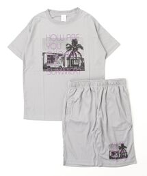 ARCADE（アーケード）の「上下セット ダブルフェイスメッシュ 速乾 Tシャツ& ハーフパンツ PRIMAL POINT（ルームウェア/パジャマ）」
