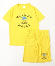 ARCADE（アーケード）の「上下セット ダブルフェイスメッシュ 速乾 Tシャツ＆ ハーフパンツ　PRIMAL POINT（ルームウェア/パジャマ）」