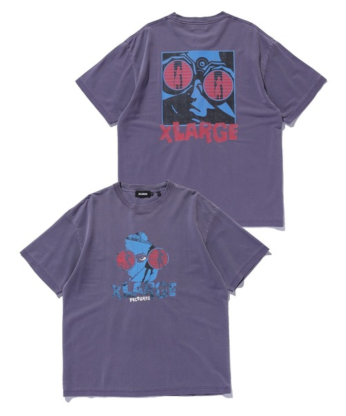 XLARGE(エクストララージ)の「PICTURES S/S TEE(Tシャツ/カットソー・メンズ・ブラック/ブラウン/パープル・S/M/L/XL)」の1枚目の写真