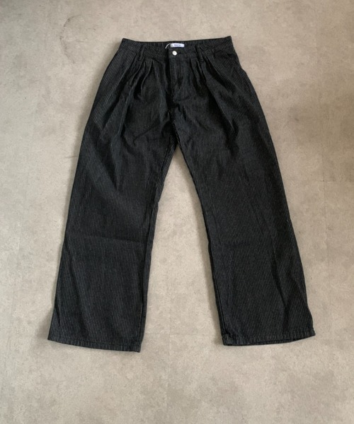 link lot(リンクロット)の「フロントタックピンストライプデニムパンツ(デニムパンツ・メンズ・ブラック・M/L)」の11枚目の写真
