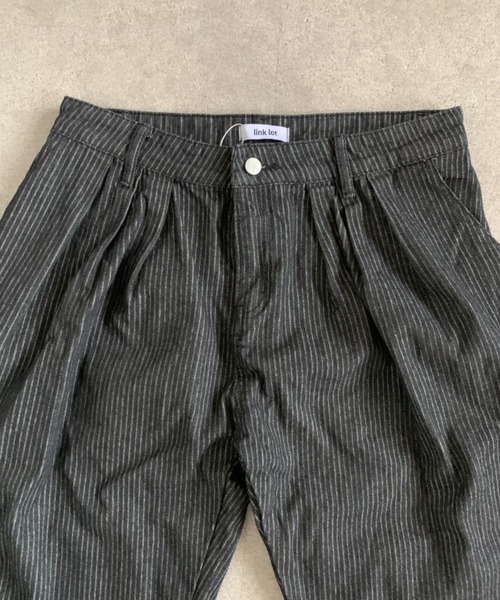 link lot(リンクロット)の「フロントタックピンストライプデニムパンツ(デニムパンツ・メンズ・ブラック・M/L)」の13枚目の写真