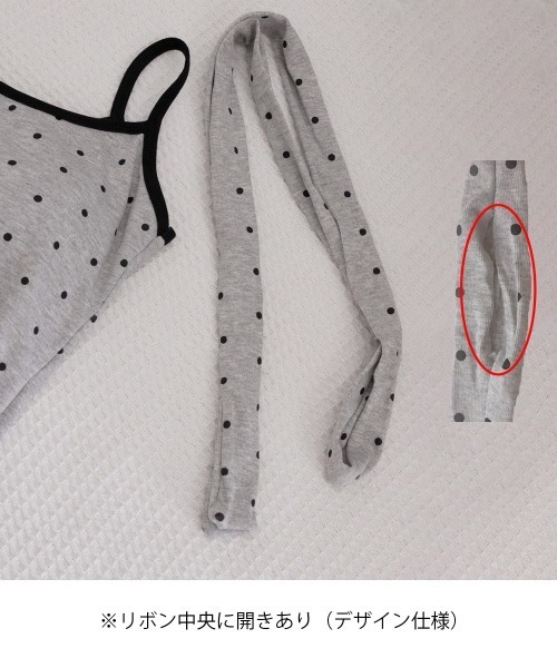 Miniministore(ミニミニストア)の「ドット柄キャミソール チョーカー付き夏服(キャミソール・レディース・ホワイト/ブラック/レッド/ライトグレー・FREE)」の17枚目の写真