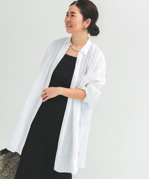 Demi-Luxe BEAMS（デミルクス ビームス）の「ビーチサイド シャツ .M（シャツ/ブラウス・レディース・ホワイト/ブラック/ブラウン・ONE SIZE）」の22枚目の写真