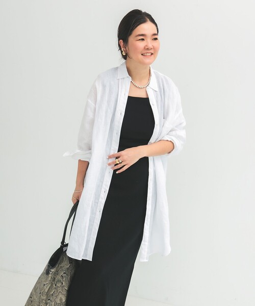 Demi-Luxe BEAMS（デミルクス ビームス）の「ビーチサイド シャツ .M（シャツ/ブラウス・レディース・ホワイト/ブラック/ブラウン・ONE SIZE）」の13枚目の写真