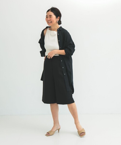 Demi-Luxe BEAMS（デミルクス ビームス）の「ビーチサイド シャツ .M（シャツ/ブラウス・レディース・ホワイト/ブラック/ブラウン・ONE SIZE）」の14枚目の写真