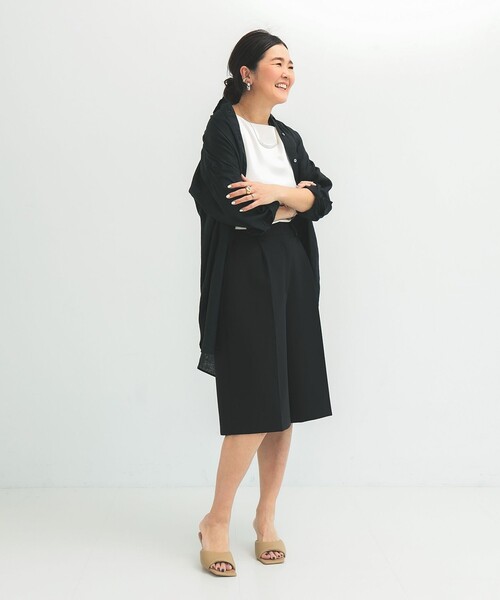 Demi-Luxe BEAMS（デミルクス ビームス）の「ビーチサイド シャツ .M（シャツ/ブラウス・レディース・ホワイト/ブラック/ブラウン・ONE SIZE）」の15枚目の写真