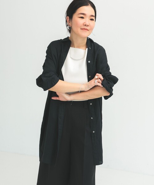 Demi-Luxe BEAMS（デミルクス ビームス）の「ビーチサイド シャツ .M（シャツ/ブラウス・レディース・ホワイト/ブラック/ブラウン・ONE SIZE）」の16枚目の写真