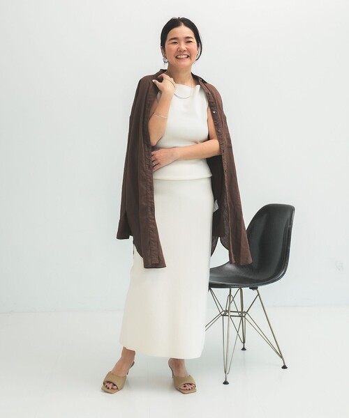 Demi-Luxe BEAMS（デミルクス ビームス）の「ビーチサイド シャツ .M（シャツ/ブラウス・レディース・ホワイト/ブラック/ブラウン・ONE SIZE）」の18枚目の写真