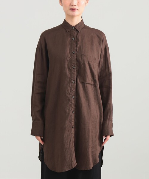 Demi-Luxe BEAMS（デミルクス ビームス）の「ビーチサイド シャツ .M（シャツ/ブラウス・レディース・ホワイト/ブラック/ブラウン・ONE SIZE）」の10枚目の写真