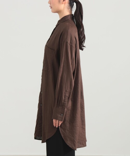 Demi-Luxe BEAMS（デミルクス ビームス）の「ビーチサイド シャツ .M（シャツ/ブラウス・レディース・ホワイト/ブラック/ブラウン・ONE SIZE）」の11枚目の写真