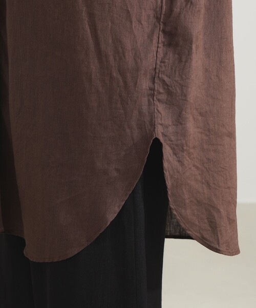 Demi-Luxe BEAMS（デミルクス ビームス）の「ビーチサイド シャツ .M（シャツ/ブラウス・レディース・ホワイト/ブラック/ブラウン・ONE SIZE）」の6枚目の写真