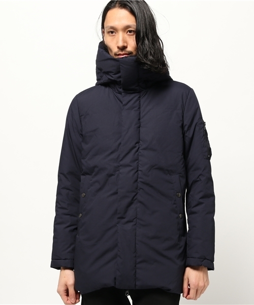 OUTLET(アウトレット)の「【WHO'S WHO gallery】GGT/Cコーティングボリュームフード(その他アウター・メンズ・ブルー/ブラック/ネイビー・LARGE/MEDIUM)」の2枚目の写真