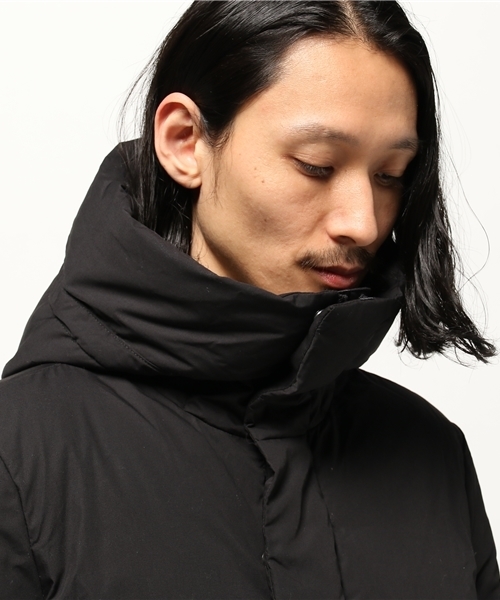 OUTLET(アウトレット)の「【WHO'S WHO gallery】GGT/Cコーティングボリュームフード(その他アウター・メンズ・ブルー/ブラック/ネイビー・LARGE/MEDIUM)」の7枚目の写真