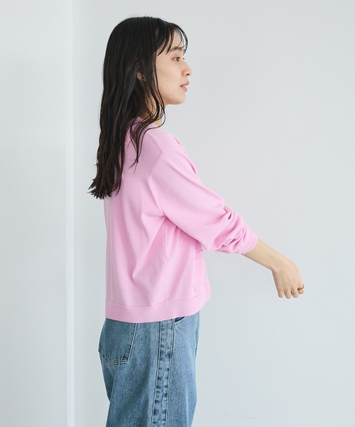 CRAFT STANDARD BOUTIQUE（クラフトスタンダードブティック）の「Ｖネックニットカーディガン（カーディガン/ボレロ・レディース・ブルー/ダークグレー/ピンク/ライトグレー・FREE）」の8枚目の写真