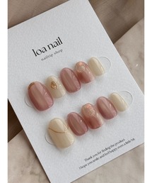 tone（トーン）の「【loa nail】pinkmag mirrorline (MA)（ネイルシール/ネイルチップ）」