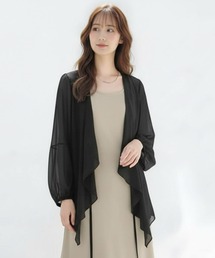 カーディガン レディース 春 夏 アウター シフォン ロングカーディガン ボレロ 春夏 UVカット 長袖 紫外線対策 日焼け止め カジュアル 大きいサイズ ゆったり シースルー シアーカーディガン 20代 30代 40代 50代 60代 ブラック ホワイト