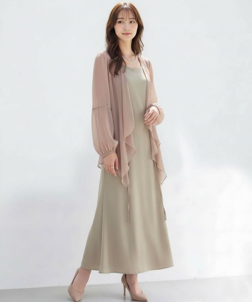 Cinderella(シンデレラ)の「カーディガン レディース 春 夏 アウター シフォン ロングカーディガン ボレロ 春夏 UVカット 長袖 紫外線対策 日焼け止め カジュアル 大きいサイズ ゆったり シースルー シアーカーディガン 20代 30代 40代 50代 60代 ブラック ホワイト(カーディガン/ボレロ・レディース・ベージュ/グレー/ホワイト/ブラック・LARGE/X-LARGE/MEDIUM)」の13枚目の写真