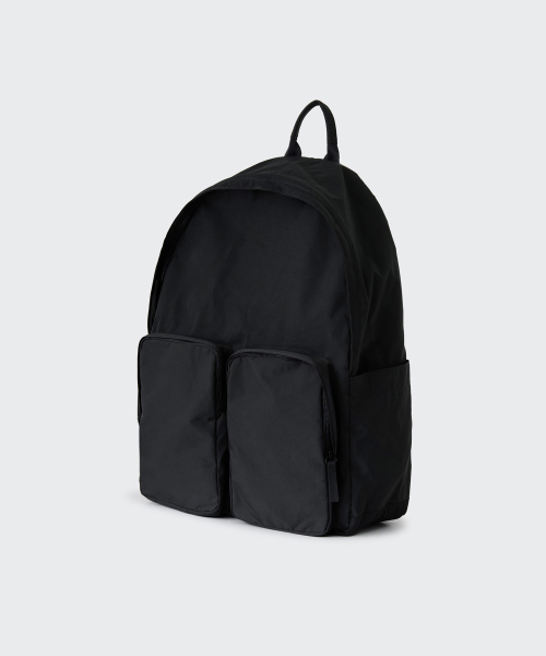 MUSINSA STANDARD（ムシンサスタンダード）の「クリンクルツーポケットバックパック[ブラック]（バックパック/リュック・メンズ・その他・FREE）」の3枚目の写真