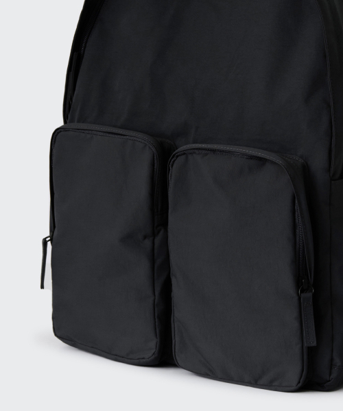 MUSINSA STANDARD（ムシンサスタンダード）の「クリンクルツーポケットバックパック[ブラック]（バックパック/リュック・メンズ・その他・FREE）」の6枚目の写真