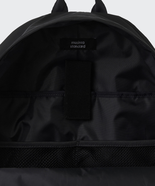 MUSINSA STANDARD（ムシンサスタンダード）の「クリンクルツーポケットバックパック[ブラック]（バックパック/リュック・メンズ・その他・FREE）」の7枚目の写真