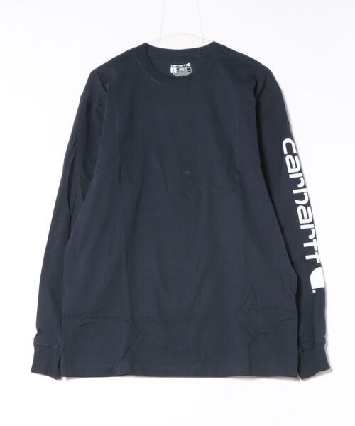 B.I.D.(ビーアイディー)の「carharttカーハート Long Sleeve Graphic Logo T-Shirt ロングスリーブ グラフィック Tシャツ K231(Tシャツ/カットソー・メンズ・ネイビー/ワイン/ヘザーグレー・S/M/L)」の1枚目の写真