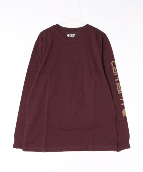 B.I.D.(ビーアイディー)の「carharttカーハート Long Sleeve Graphic Logo T-Shirt ロングスリーブ グラフィック Tシャツ K231(Tシャツ/カットソー・メンズ・ネイビー/ワイン/ヘザーグレー・S/M/L)」の3枚目の写真