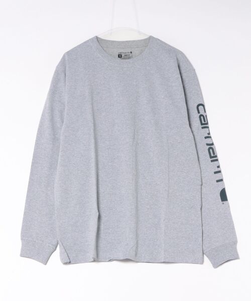B.I.D.(ビーアイディー)の「carharttカーハート Long Sleeve Graphic Logo T-Shirt ロングスリーブ グラフィック Tシャツ K231(Tシャツ/カットソー・メンズ・ネイビー/ワイン/ヘザーグレー・S/M/L)」の2枚目の写真