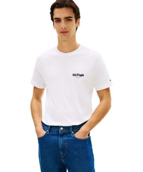 TOMMY HILFIGER(トミーヒルフィガー)の「フォトプリントヒルフィガーTシャツ(Tシャツ/カットソー・メンズ・ホワイト/マルチ・X-LARGE/MEDIUM/LARGE/SMALL)」の6枚目の写真