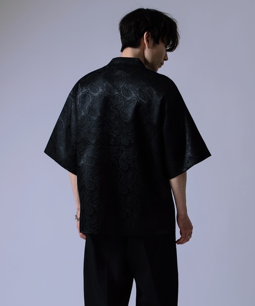 Crownor（クラウノアー）の「ペイズリージャガード レギュラーカラーシャツ（シャツ/ブラウス・メンズ・ブラック/ホワイト・LARGE/MEDIUM）」の11枚目の写真