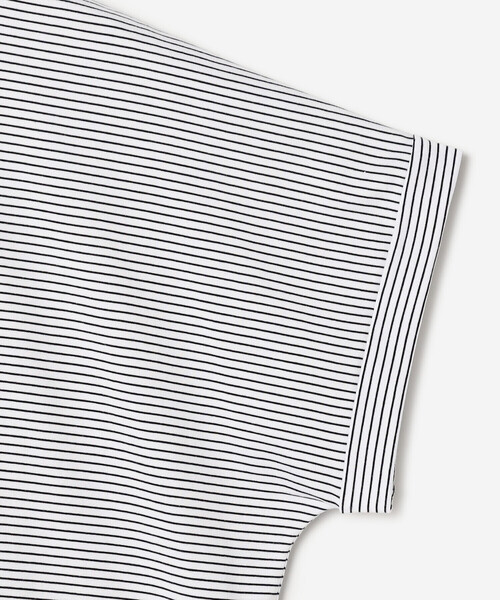 handvaerk(ハンドバーク)の「handvaerk | 60/2 クルーネック ワイドTシャツ STRIPE WOMEN(Tシャツ/カットソー・レディース・ホワイト系その他・S)」の5枚目の写真