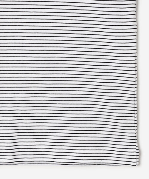 handvaerk(ハンドバーク)の「handvaerk | 60/2 クルーネック ワイドTシャツ STRIPE WOMEN(Tシャツ/カットソー・レディース・ホワイト系その他・S)」の6枚目の写真