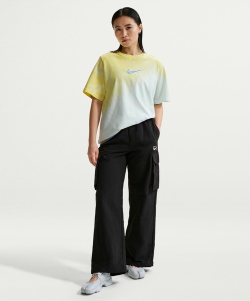 NIKE（ナイキ）の「ナイキ NIKE ナイキ   NSW プール パーティ S/S Tシャツ（Tシャツ/カットソー・レディース・ピンク/ライトグリーン・S/M/L/XL）」の5枚目の写真