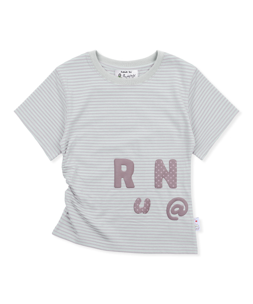 RuNaKi'Hu'(ルナキフ)の「WXT080 ナラビストライプシャーリングTシャツ (ライトパープル)(Tシャツ/カットソー・レディース・その他・1/2)」の5枚目の写真