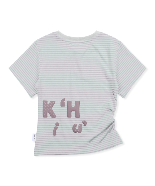 RuNaKi'Hu'(ルナキフ)の「WXT080 ナラビストライプシャーリングTシャツ (ライトパープル)(Tシャツ/カットソー・レディース・その他・1/2)」の6枚目の写真