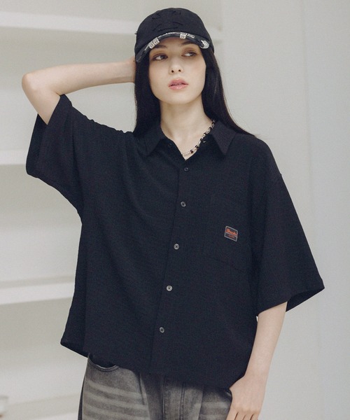 THRASHER(スラッシャー)の「THRASHER×MSG 別注 サッカーミニチェックシャツ(シャツ/ブラウス・メンズ・ベージュ/ホワイト/グリーン/ブラック・S/M/L/XL)」の15枚目の写真