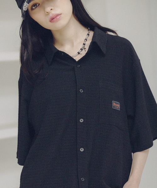 THRASHER(スラッシャー)の「THRASHER×MSG 別注 サッカーミニチェックシャツ(シャツ/ブラウス・メンズ・ベージュ/ホワイト/グリーン/ブラック・S/M/L/XL)」の16枚目の写真